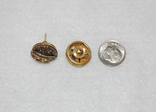 Load image into Gallery viewer, Sapphire and Diamond Antique Style Stud Earrings