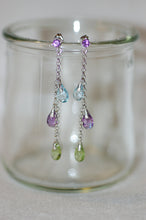 Load image into Gallery viewer, Trinity Briolette Hanging Earrings