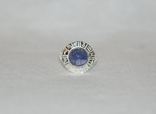 Load image into Gallery viewer, Tanzanite Cabochon Zodiac Ring