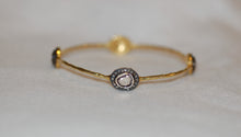 Load image into Gallery viewer, Rose Cut Diamond Antique Style Bangle
