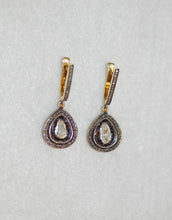 Load image into Gallery viewer, Large Diamond Tear Drop Earrings