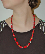 Load image into Gallery viewer, Coral Snake Necklace