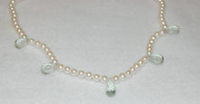 Load image into Gallery viewer, Mint Amethyst Drops and Pearl Necklace