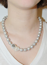 Load image into Gallery viewer, Diamond Eyes Pearl Necklace