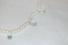 Load image into Gallery viewer, Mint Amethyst Drops and Pearl Necklace