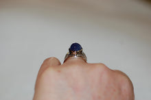 Load image into Gallery viewer, Tear Drop Cabochon Tanzanite Ring
