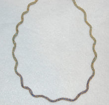 Load image into Gallery viewer, Gold Mesh Wave Necklace
