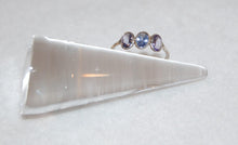 Load image into Gallery viewer, Three Stone Tanzanite Ring