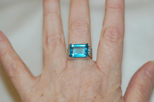 Load image into Gallery viewer, Bold Topaz Cocktail Ring