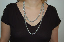 Load image into Gallery viewer, Never ending Gray Baroque Pearl Necklace