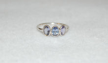 Load image into Gallery viewer, Three Stone Tanzanite Ring