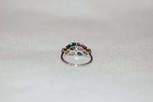 Load image into Gallery viewer, Six Teardrop Tourmaline Ring