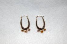 Load image into Gallery viewer, Fancy Diamonds Hoop Earrings