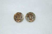 Load image into Gallery viewer, Globe with Diamond Stars Earrings