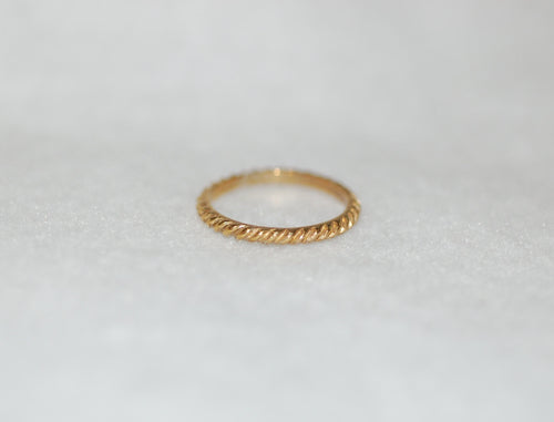 Hidalgo Yellow Gold Rope Band