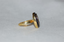 Load image into Gallery viewer, Diamond Oval Cobblestone Silver Ring