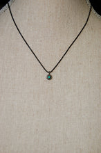 Load image into Gallery viewer, Emerald and Diamond Disk Necklace