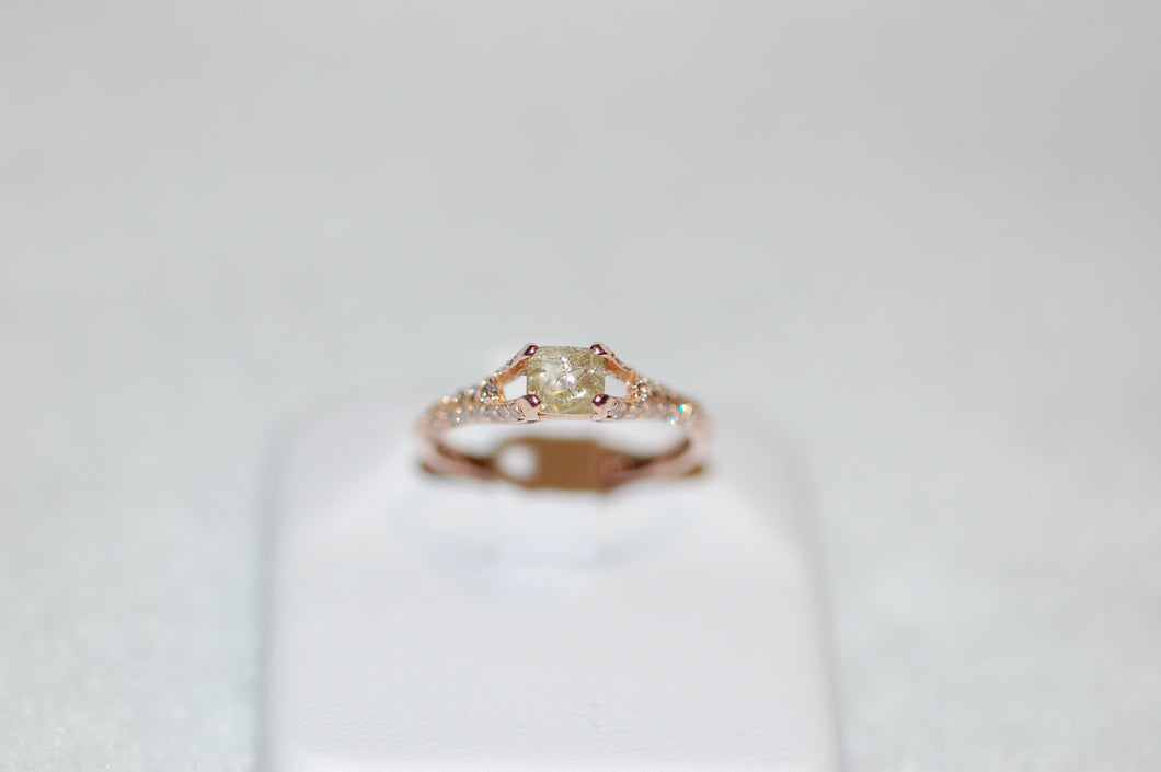 Fancy Limoncello Diamond Engagement Ring