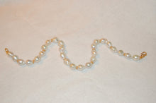 Load image into Gallery viewer, Baroque White Pearls and Bali Beads Necklace