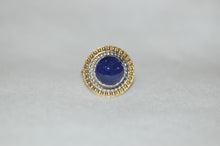 Load image into Gallery viewer, Tanzanite Cabochon Saturn Ring