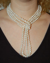 Load image into Gallery viewer, Never ending White Pearl Necklace