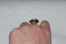 Load image into Gallery viewer, Diamond Oval Cobblestone Silver Ring