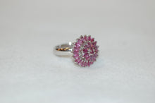 Load image into Gallery viewer, Marquise Ruby Cluster Ring