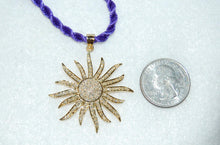 Load image into Gallery viewer, Victorian Style Diamond Sun Pendant