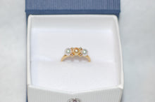 Load image into Gallery viewer, Three Pearl and Diamond Ring