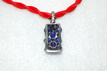 Load image into Gallery viewer, Sapphire Checkerboard Necklace