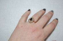 Load image into Gallery viewer, Marquis Sapphire and Diamond All Around Ring