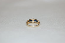 Load image into Gallery viewer, Art Deco Sapphire Line Band