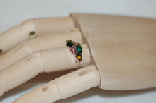 Load image into Gallery viewer, Six Teardrop Tourmaline Ring