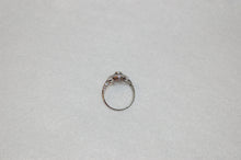 Load image into Gallery viewer, Antique Style Sapphire and Diamond Deco Ring