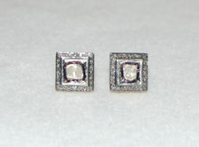 Load image into Gallery viewer, Geometric Diamond Stud Earrings