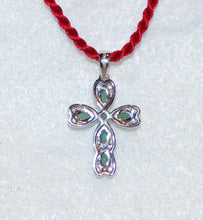 Load image into Gallery viewer, Emerald Heart Cross