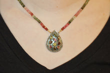 Load image into Gallery viewer, Tourmaline Teardrop Necklace