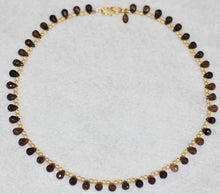 Load image into Gallery viewer, Smokey Topaz Briolette Necklace