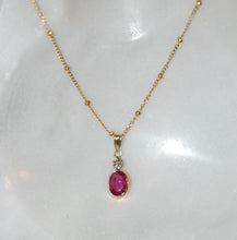 Load image into Gallery viewer, Ruby and Diamond Classic Necklace