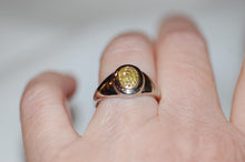 Load image into Gallery viewer, Limoncello Diamond Pave Silver Signet Ring