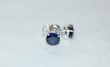 Load image into Gallery viewer, Sapphire Stud Earrings