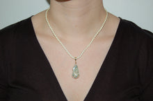 Load image into Gallery viewer, Baroque Pearl and Rough Cut Diamonds Tear Drop Pendant