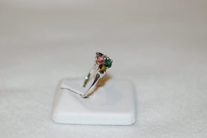 Six Teardrop Tourmaline Ring