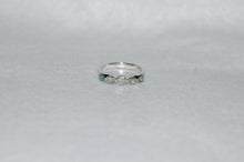 Load image into Gallery viewer, Five Stone Blue Diamonds Ring