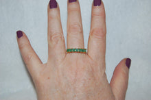 Load image into Gallery viewer, Emerald Seven Stone Ring