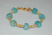 Load image into Gallery viewer, Amazonite and Stardust Bead Duo