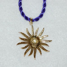 Load image into Gallery viewer, Victorian Style Diamond Sun Pendant
