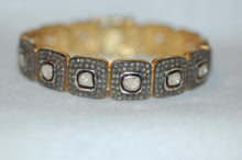 Load image into Gallery viewer, Antique Style Rose Cut Diamond Statement Bracelet