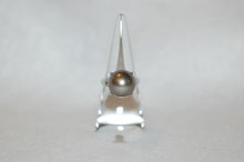 Load image into Gallery viewer, Tahitian Pearl and Diamond Baguette Platinum Ring