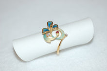 Load image into Gallery viewer, Plique a Jour Flower Enamel Ring